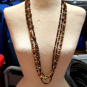 BEADED LONG NECKLACE